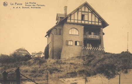 Visserslaan 15, La Panne, Villa 'Les Airelles' (© Collection cartes postales, Yves Dumont - ARCHYVES)