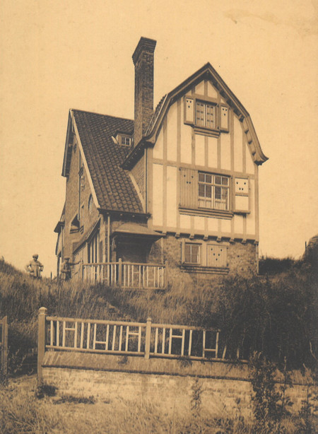 Konijnenweg, La Panne, Villa 'Minerva', détruite (© Collection cartes postales, Yves Dumont - ARCHYVES)