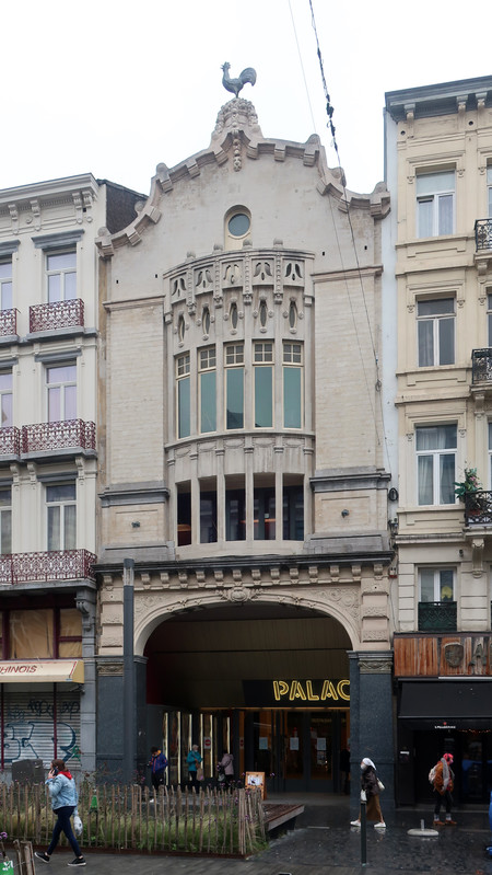 Pathé Palace, Anspachlaan 85, Brussel, gevel Anspachlaan ( © CM, foto 2020)