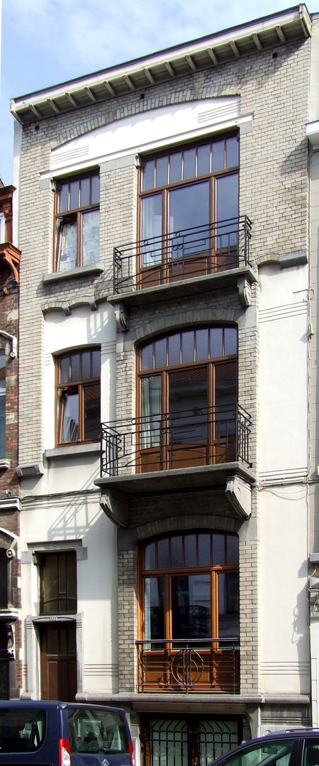 Albert de Latourstraat 7, Schaarbeek, voorgevel (© CM, foto 2013)