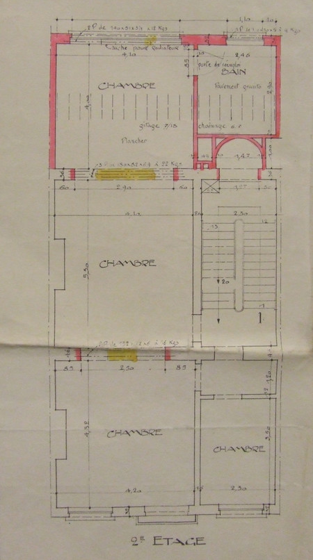 Maria-Theresiastraat 29, Brussel Uitbreiding Oost, plan van de tweedeverdieping, SAB/OW 31841