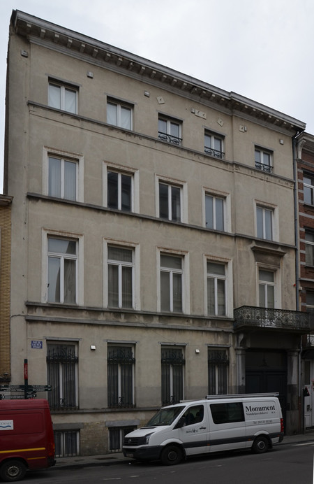 Temple des Vrais Amis de l'Union et du Progrès Réunis, rue de Laeken 79, Bruxelles (© SPRB-BDU, photo 2015)