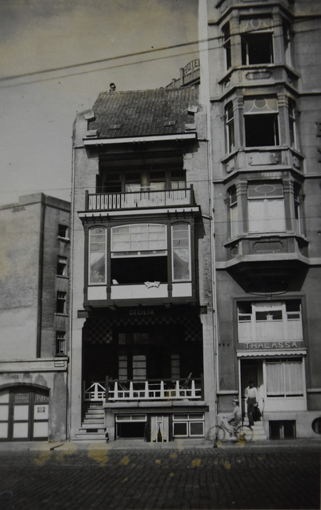 Villa Cecilia, Zeedijk, Middelkerke, photo 1953, Acrhives familiales Hamesse