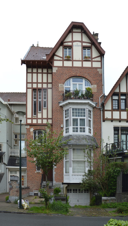 Avenue des Ormeaux 10, Uccle, élévation principale (© CM, photo 2021)