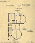 Bortierlaan 24 et Hoge Duinenlaan 25, La Panne,  Villas 'René' et 'Norbert' (© Album de la Maison Moderne, [1908], calque)