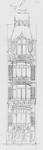 Square Ambiorix 11, Bruxelles Extension Est, deuxième projet, élévation, AVB/TP 122 (1900).