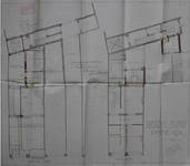 Magasin Pathé Kok, Boulevard Adolphe Max 146-148, Bruxelles, plan des niveaux en liaison avec le Théâtre Pathé voisin, AVB/TP 18147 (1912)