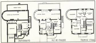 Avenue Jean et Pierre Carsoel 198, Uccle, villa Coene (© Bâtir, 67, 1938, p. 259)