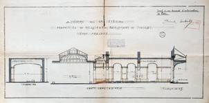 Théâtre des Variétés, Boulevard Adolphe Max 124, Bruxelles, coupe, AVB/TP 2493 (1910)