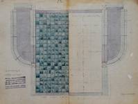 Lavatory souterrain, place Fontainas, Bruxelles, plan, AVB/TP 6 (1907) 