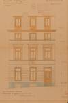 Rue des Champs Elysées 6A, Ixelles, élévation de la façade principale, ACI/Urb. 64-6-6a (1906)