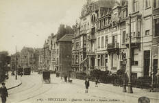 Vue du square Ambiorix vers 1910 (Collection Belfius Banque © ARB-SPRB).